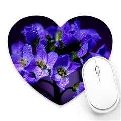 Cuckoo Flower Mouse Pad (heart) by Siebenhuehner