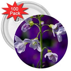 Cuckoo Flower 3  Button (100 Pack) by Siebenhuehner