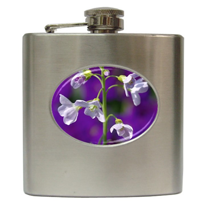 Cuckoo Flower Hip Flask