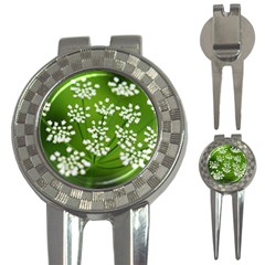 Queen Anne s Lace Golf Pitchfork & Ball Marker by Siebenhuehner