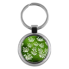 Queen Anne s Lace Key Chain (round) by Siebenhuehner