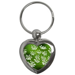 Queen Anne s Lace Key Chain (heart) by Siebenhuehner