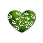 Queen Anne s Lace Drink Coasters 4 Pack (Heart)  Front