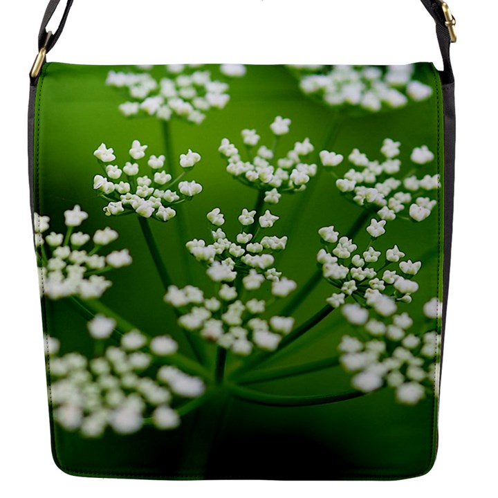 Queen Anne s Lace Flap closure messenger bag (Small)