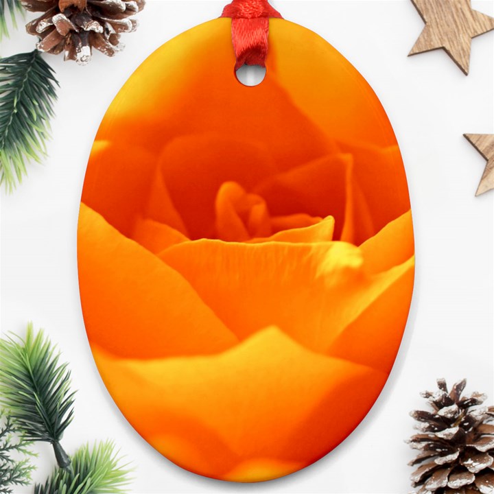 Rose Oval Ornament