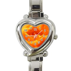 Rose Heart Italian Charm Watch  by Siebenhuehner