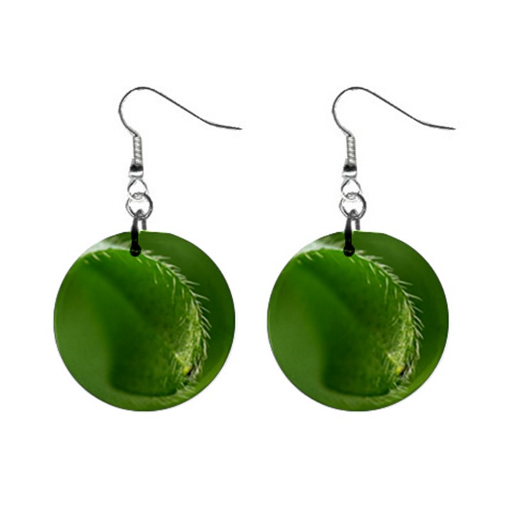 Leaf Mini Button Earrings