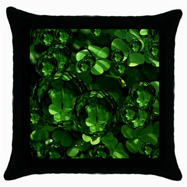 Magic Balls Black Throw Pillow Case