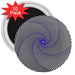 Hypnotisiert 3  Button Magnet (10 Pack) by Siebenhuehner