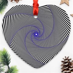 Hypnotisiert Heart Ornament (two Sides) by Siebenhuehner