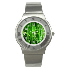 Bamboo Stainless Steel Watch (unisex) by Siebenhuehner