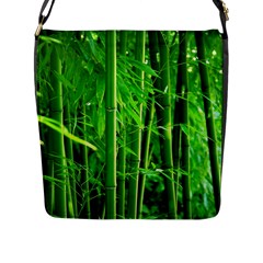 Bamboo Flap Closure Messenger Bag (large) by Siebenhuehner