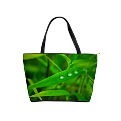 Bamboo Leaf With Drops Large Shoulder Bag by Siebenhuehner