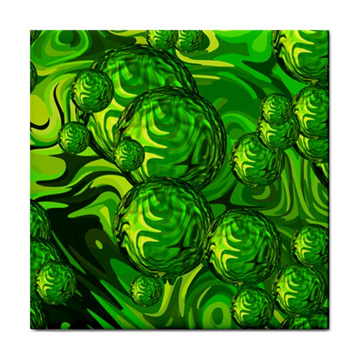 Green Balls  Ceramic Tile