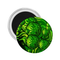 Green Balls  2 25  Button Magnet by Siebenhuehner