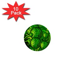 Green Balls  1  Mini Button (10 Pack) by Siebenhuehner