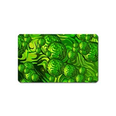 Green Balls  Magnet (name Card) by Siebenhuehner