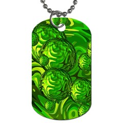 Green Balls  Dog Tag (two-sided)  by Siebenhuehner