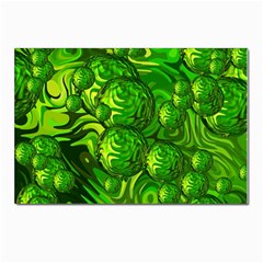 Green Balls  Postcard 4 x 6  (10 Pack) by Siebenhuehner