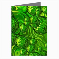 Green Balls  Greeting Card (8 Pack) by Siebenhuehner