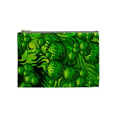 Green Balls  Cosmetic Bag (medium) by Siebenhuehner