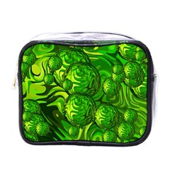 Green Balls  Mini Travel Toiletry Bag (one Side) by Siebenhuehner