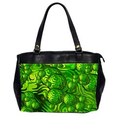 Green Balls  Oversize Office Handbag (two Sides) by Siebenhuehner