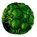 Green Balls  18  Premium Round Cushion  Front