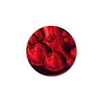 Red Bubbles Golf Ball Marker 10 Pack Front