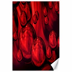 Red Bubbles Canvas 20  X 30  (unframed) by Siebenhuehner