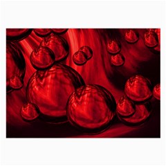 Red Bubbles Glasses Cloth (large) by Siebenhuehner