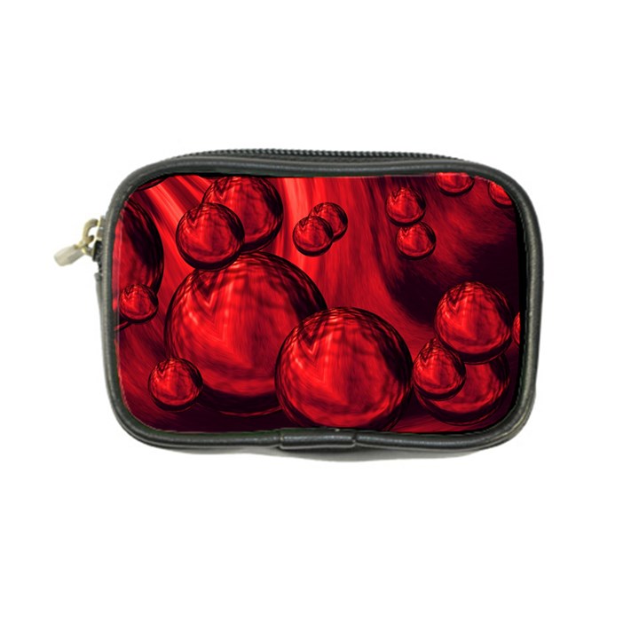 Red Bubbles Coin Purse