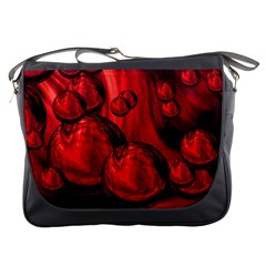 Red Bubbles Messenger Bag by Siebenhuehner