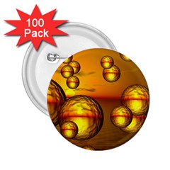 Sunset Bubbles 2 25  Button (100 Pack) by Siebenhuehner