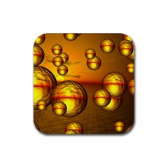 Sunset Bubbles Drink Coaster (square) by Siebenhuehner