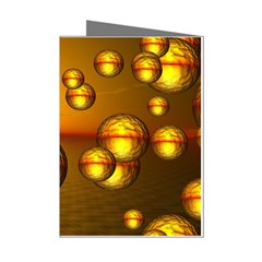 Sunset Bubbles Mini Greeting Card (8 Pack) by Siebenhuehner