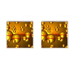 Sunset Bubbles Cufflinks (square) by Siebenhuehner