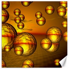 Sunset Bubbles Canvas 12  X 12  (unframed) by Siebenhuehner