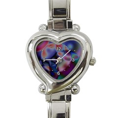 Multi-colour Heart Italian Charm Watch  by KKsDesignz