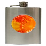 Waterdrops Hip Flask Front