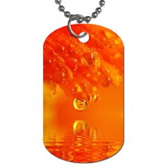 Waterdrops Dog Tag (two-sided)  by Siebenhuehner