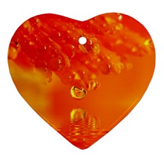 Waterdrops Heart Ornament (two Sides) by Siebenhuehner