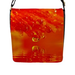 Waterdrops Flap Closure Messenger Bag (Large)