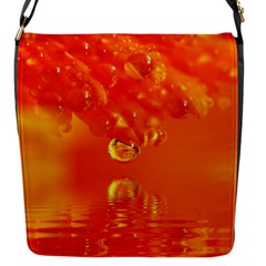 Waterdrops Flap Closure Messenger Bag (small) by Siebenhuehner