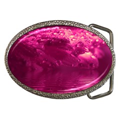 Waterdrops Belt Buckle (oval) by Siebenhuehner