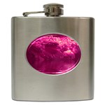 Waterdrops Hip Flask Front