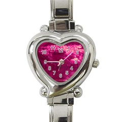 Waterdrops Heart Italian Charm Watch  by Siebenhuehner