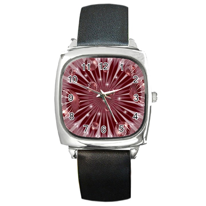 Dreamland Square Leather Watch