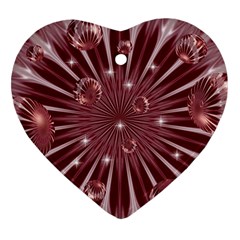 Dreamland Heart Ornament (two Sides) by Siebenhuehner