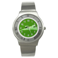 Waterdrops Stainless Steel Watch (unisex) by Siebenhuehner